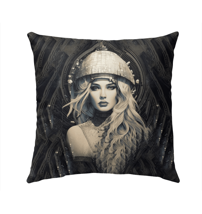 Drawing Dimensions Outdoor Pillow - Weather-resistant Artistic Decor