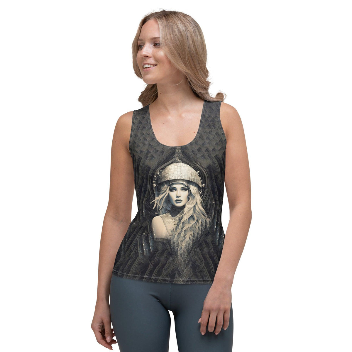 Drawing Dimensions Sublimation Cut & Sew Tank Top - Beyond T-shirts