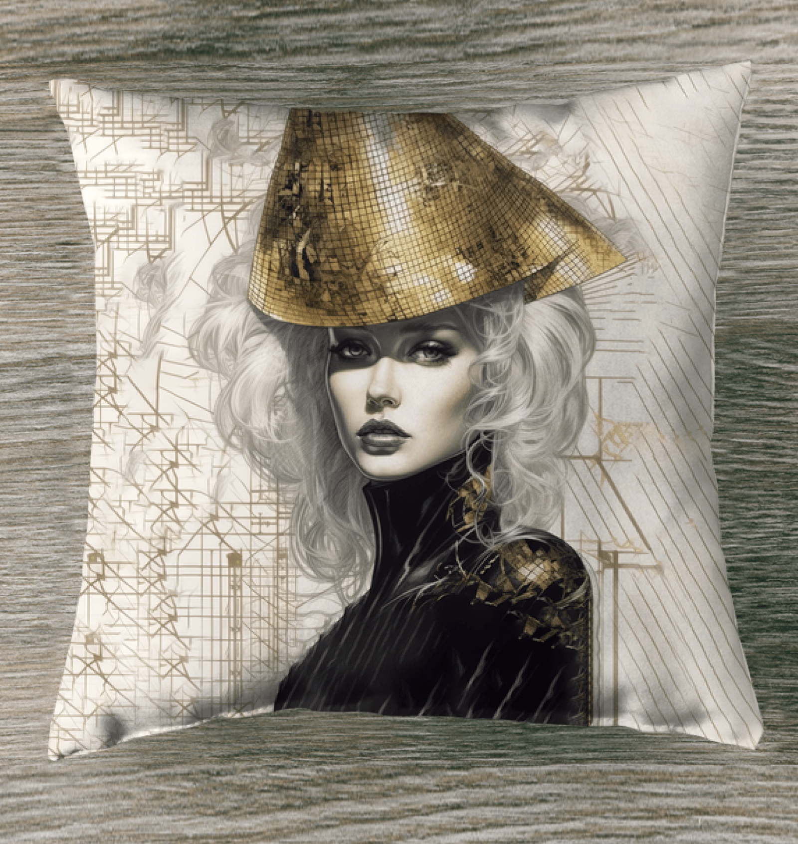 Drawing Dynamics II Indoor Pillow - Decorative Accent