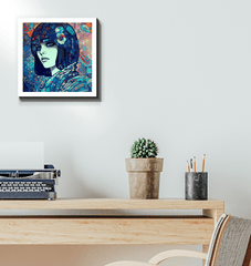 Drawing Dynamics III art piece enhancing a minimalist home interior.