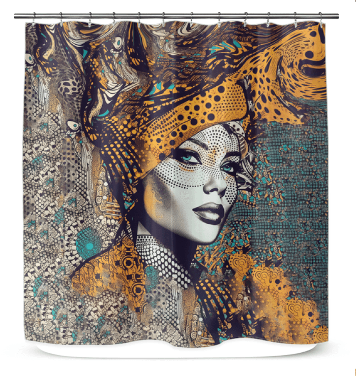 Drawing Dynamics Shower Curtain - Main Image.