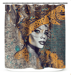 Drawing Dynamics Shower Curtain - Main Image.