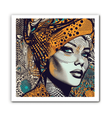 Contemporary art on Drawing Dynamics wrapped canvas.