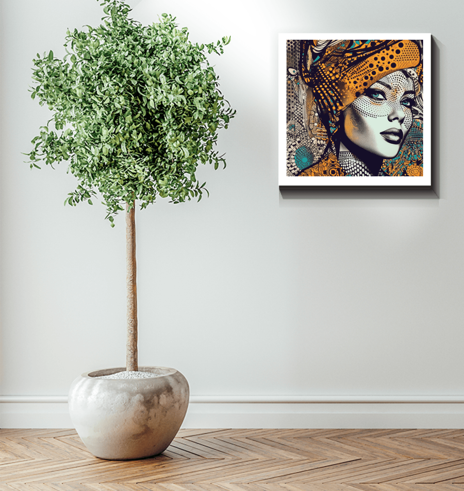 Timeless Drawing Dynamics canvas for interior design.