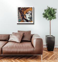 Artistic Drawing Dynamics piece on wrapped canvas.