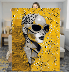 Drawn Dimensions II Sherpa Blanket - Beyond T-shirts