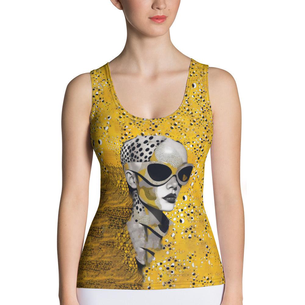 Drawn Dimensions II Sublimation Cut & Sew Tank Top - Beyond T-shirts