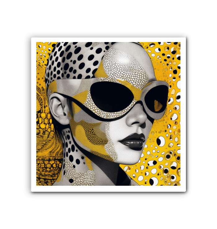 Abstract lines and shapes on Drawn Dimensions II canvas art.