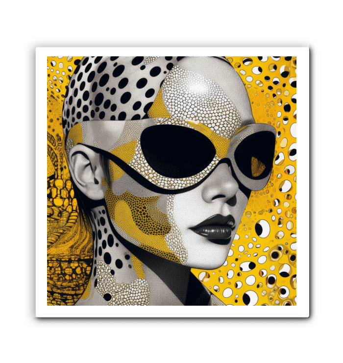 Elegant and modern Drawn Dimensions II canvas for interior design.