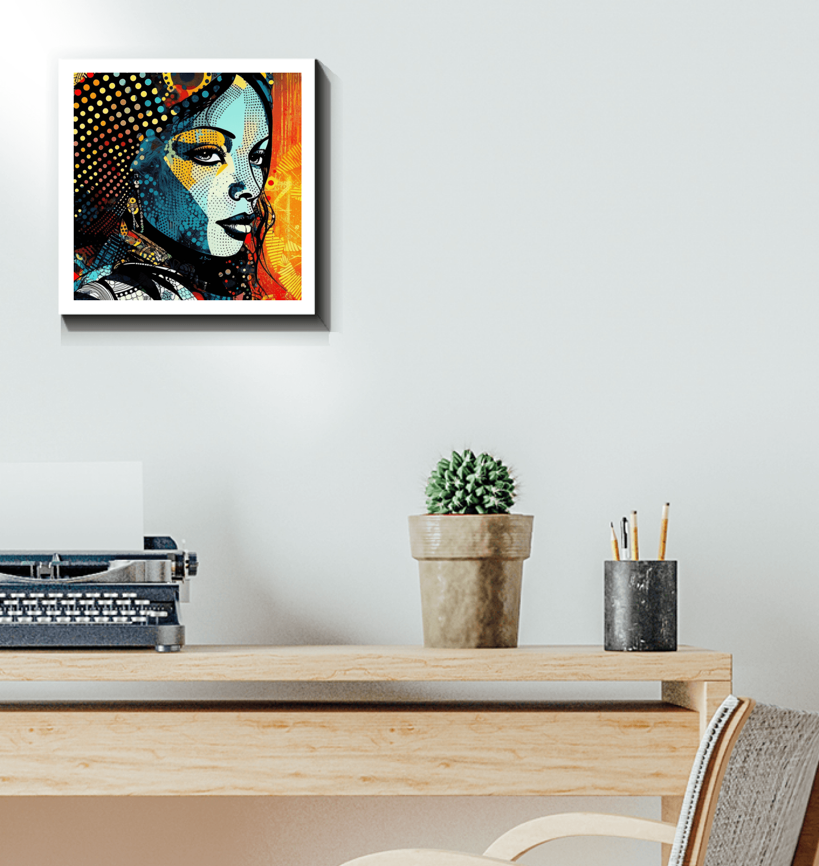 Contemporary art piece Drawn Distinctions for wall decor