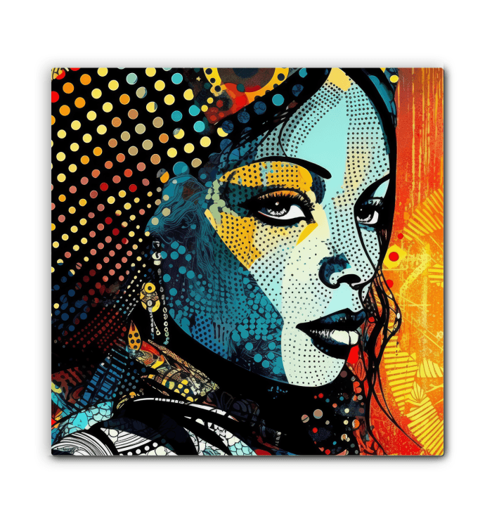Drawn Distinctions canvas showing unique color palette