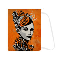 Close-up of the patterned Drawn Dreams laundry bag for stylish storage.