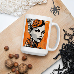 Drawn Dreams White Glossy Mug Front View