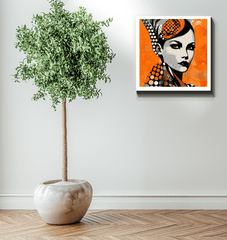 Vivid colors of the drawn dreams canvas in detail