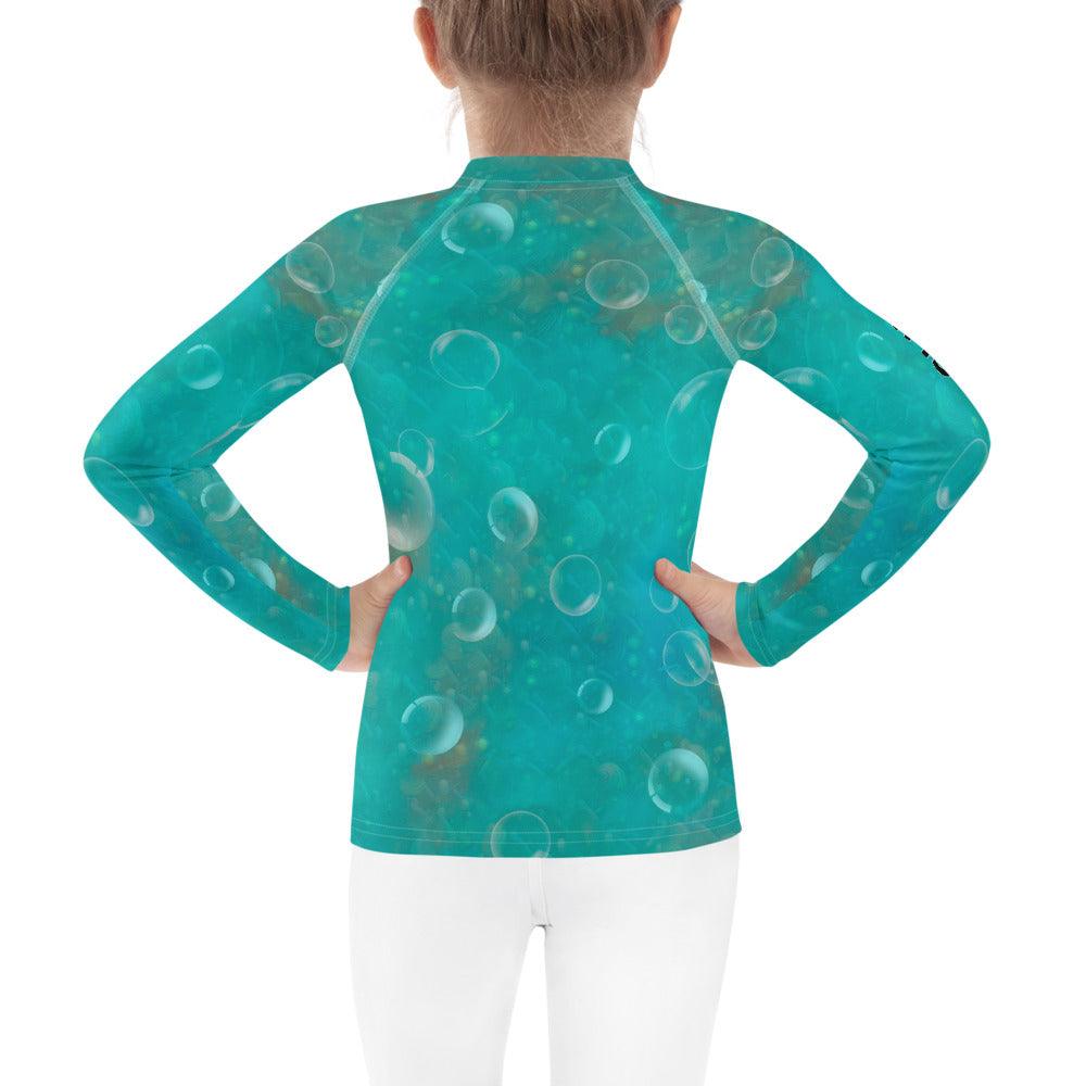 Dreamlands Kids Rash Guard in action - water-resistant.