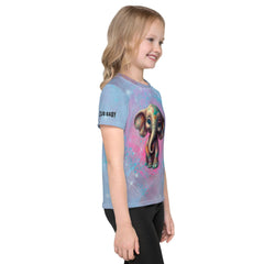 Back view of Dreamy Gazes Fantasy T-shirt for kids.