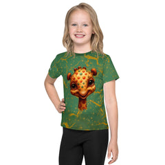 Kids Dreamy Giraffe Vision T-shirt in natural light.