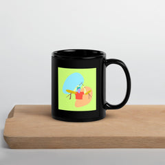 Drummer Black Glossy Mug - Beyond T-shirts