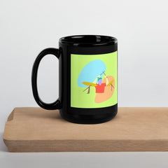 Drummer Black Glossy Mug - Beyond T-shirts