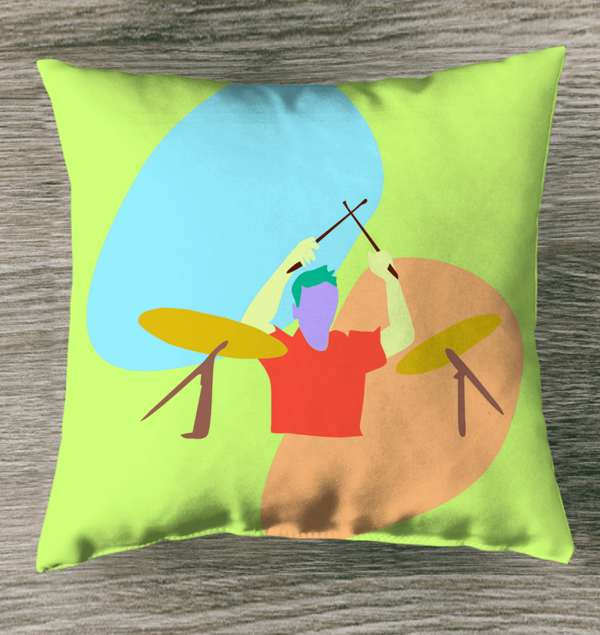 Drummer Indoor Pillow - Beyond T-shirts