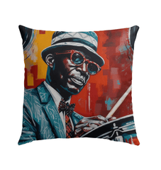 Drums Are My Backbone Outdoor Pillow - Beyond T-shirts