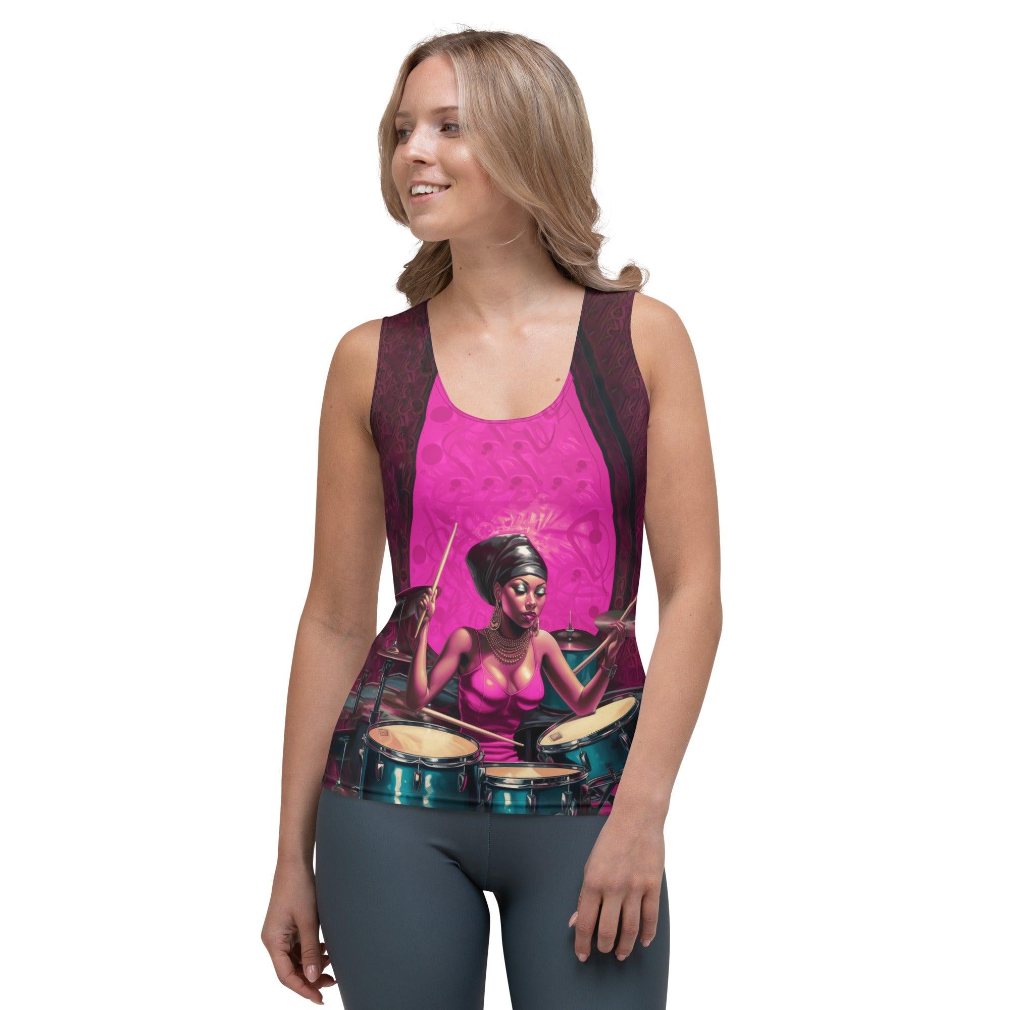 Drums Express Emotions Sublimation Cut & Sew Tank Top - Beyond T-shirts