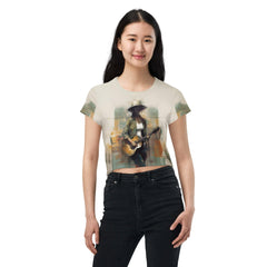 Dynamic Mixtures All-Over Print Crop Tee - Beyond T-shirts