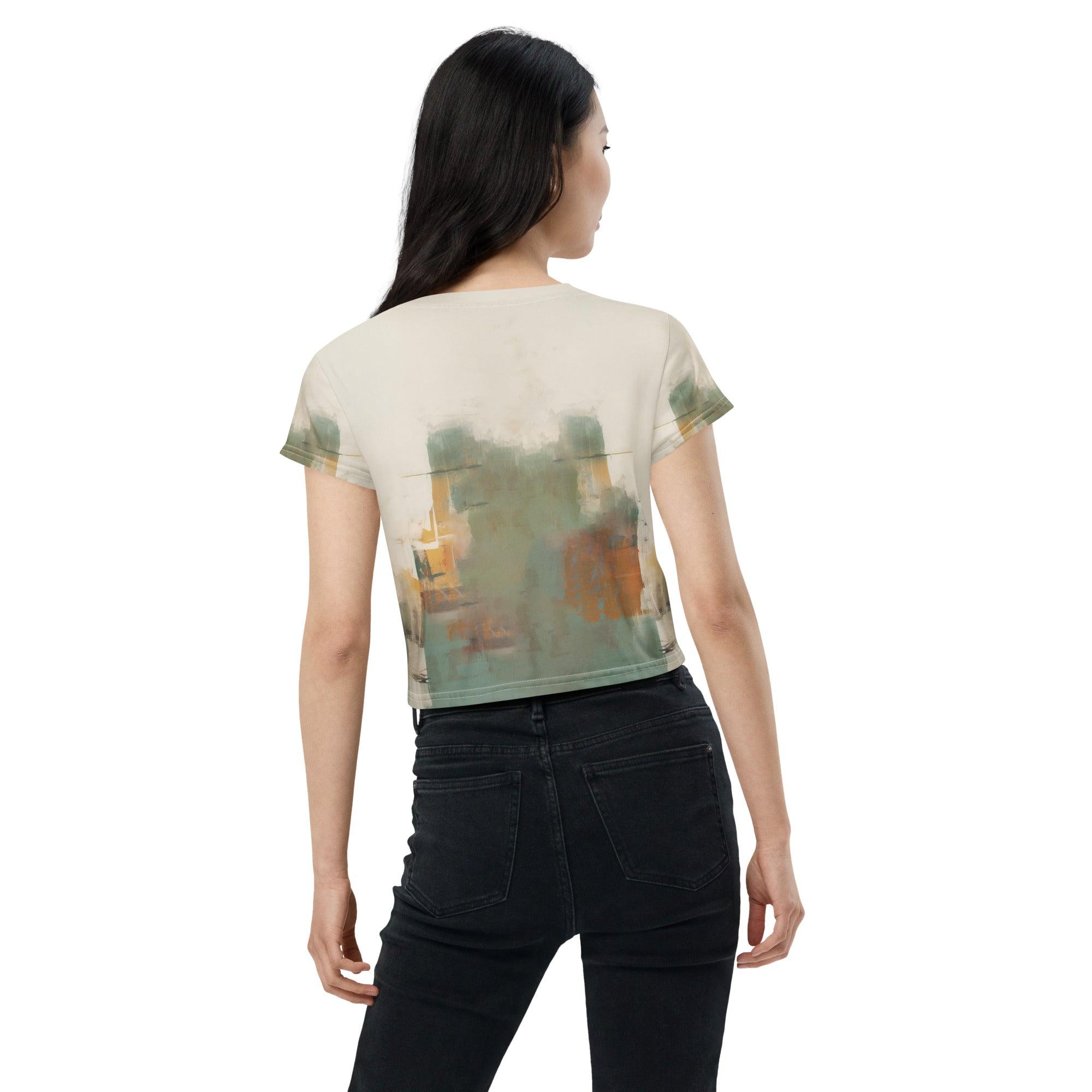 Dynamic Mixtures All-Over Print Crop Tee - Beyond T-shirts