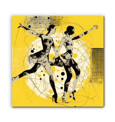 Dynamic Women s Dance Attire Wrapped Canvas - Beyond T-shirts