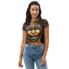 Electric Eclectic All-Over Print Crop Tee - Beyond T-shirts