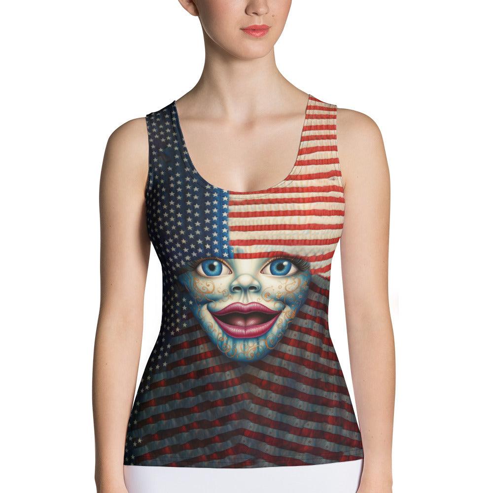 Electric Euphoria Sublimation Cut & Sew Tank Top - Beyond T-shirts