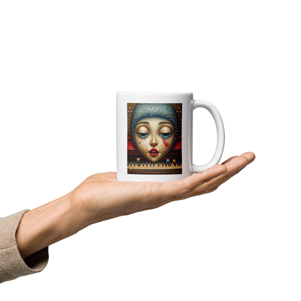 Electric Euphoria White Glossy Mug - Beyond T-shirts