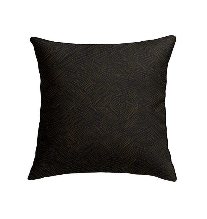 Stylish dance motion pattern on decorative indoor pillow