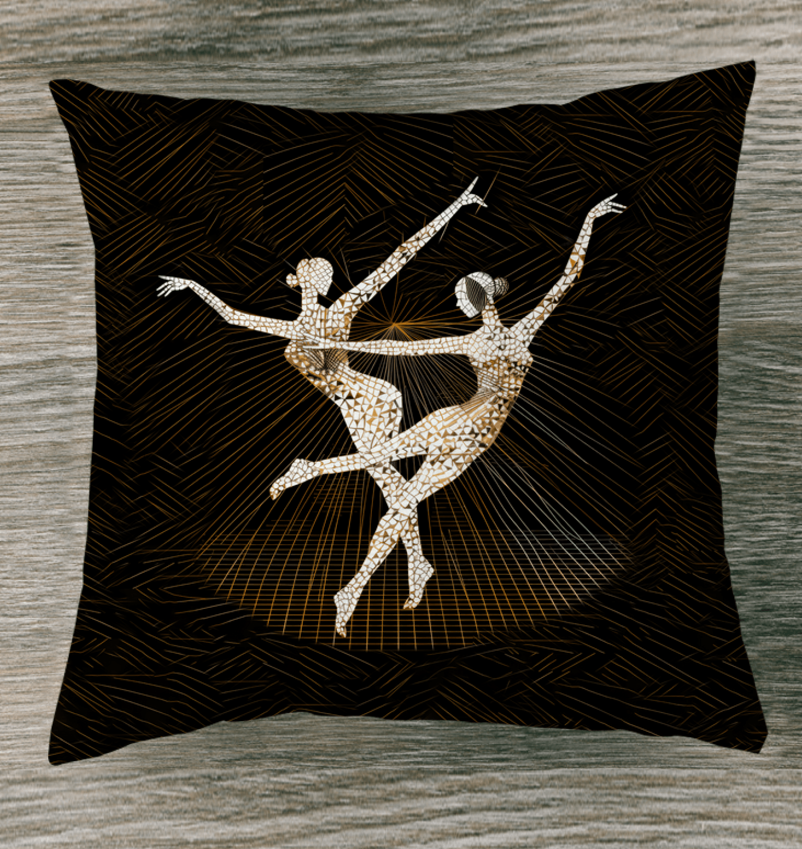 Elegant Feminine Dance Motion Outdoor Pillow - Beyond T-shirts