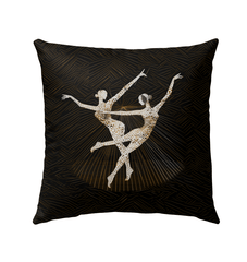 Elegant Feminine Dance Motion Outdoor Pillow - Beyond T-shirts