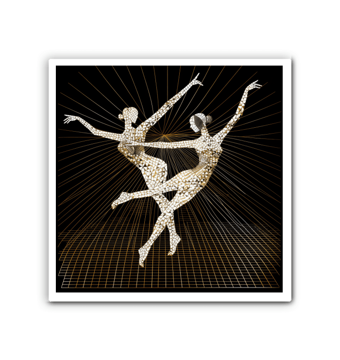 Elegant Feminine Dance Motion Wrapped Canvas - Beyond T-shirts