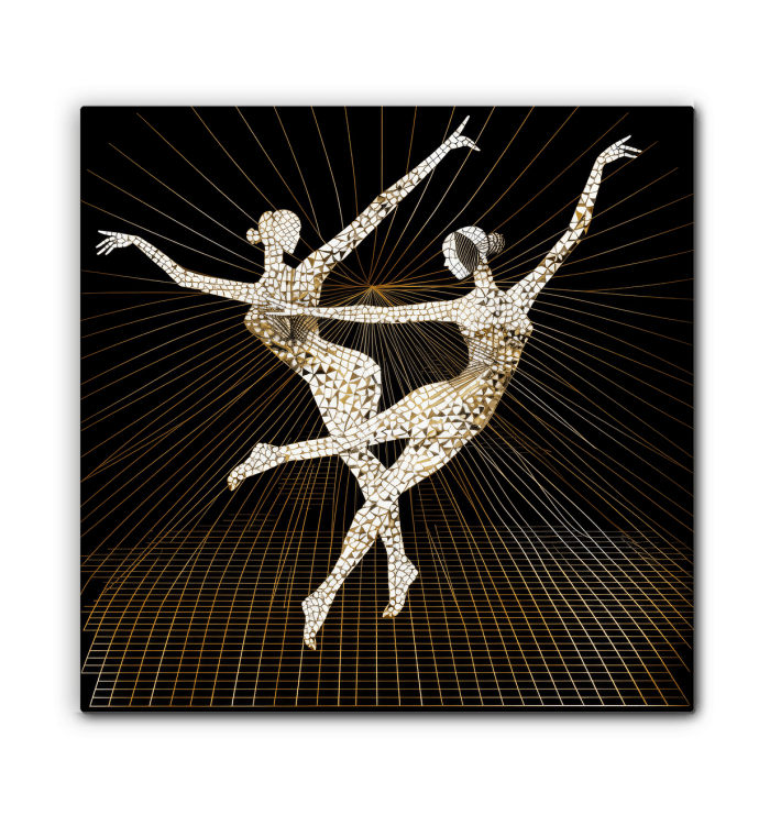 Elegant Feminine Dance Motion Wrapped Canvas - Beyond T-shirts