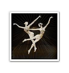 Elegant Feminine Dance Motion Wrapped Canvas - Beyond T-shirts