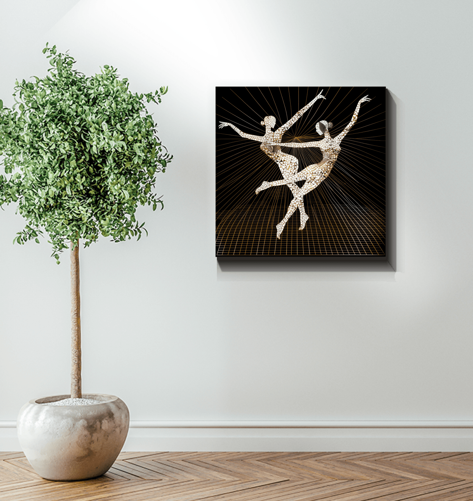 Elegant Feminine Dance Motion Wrapped Canvas - Beyond T-shirts