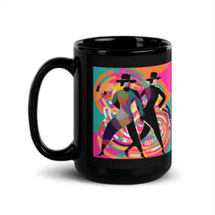 Chic and sleek black glossy mug by En Pointe Fashion Statements.