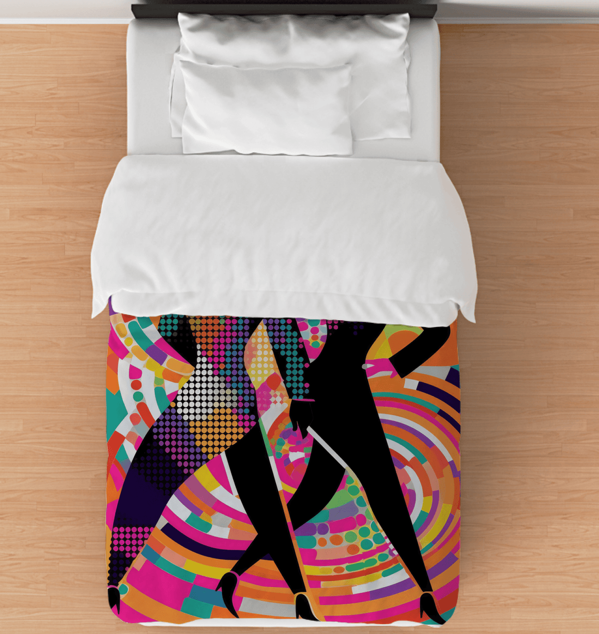 En Pointe Fashion Statements Duvet Cover showcasing elegant pattern for a stylish bedroom.