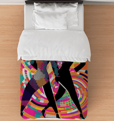 En Pointe Fashion Statements Duvet Cover showcasing elegant pattern for a stylish bedroom.