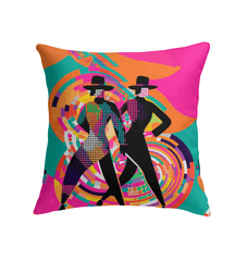 Stylish En Pointe Fashion Statements pillow enhancing bedroom decor elegance.