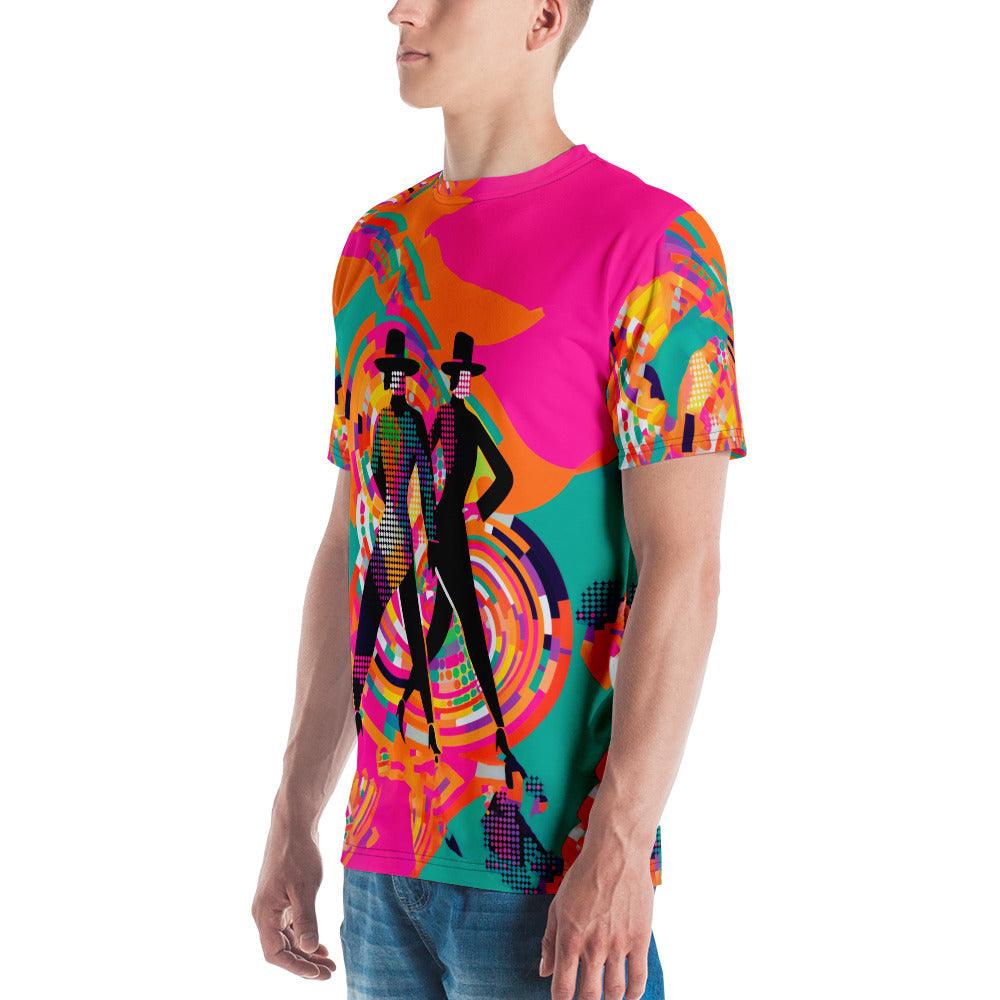 Model wearing En Pointe Fashion Statements Men's T-shirt