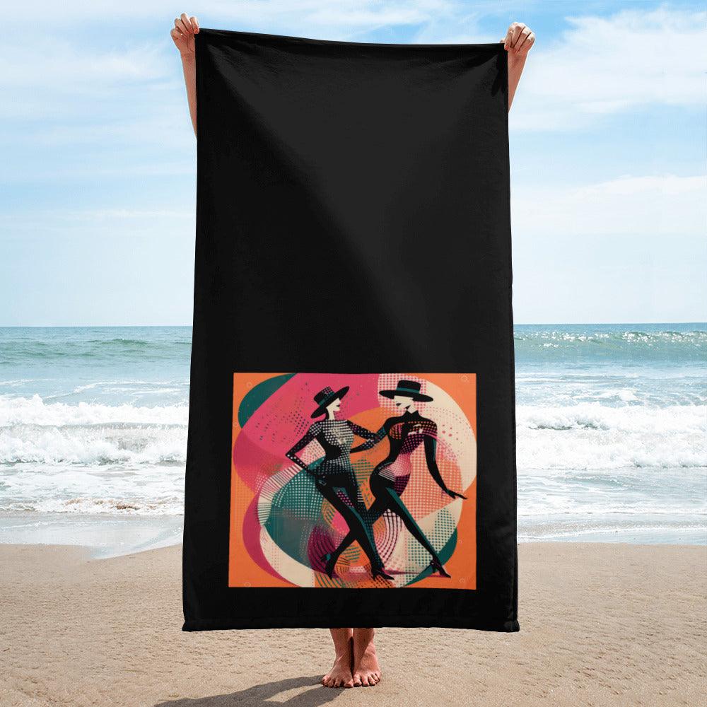 Enchanted Balletic Style Towel with elegant design details on plush fabric.