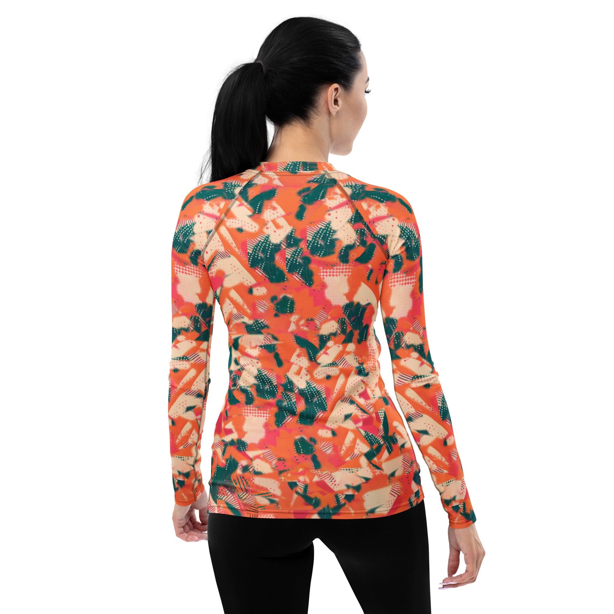 Elegant Women's Rash Guard with Balletic Design Detail