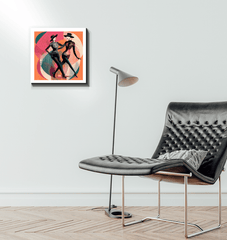 Balletic style canvas wrapped art for gallery wall.