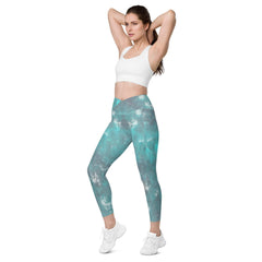 Enchanted Crossover Leggings being worn for a yoga session.