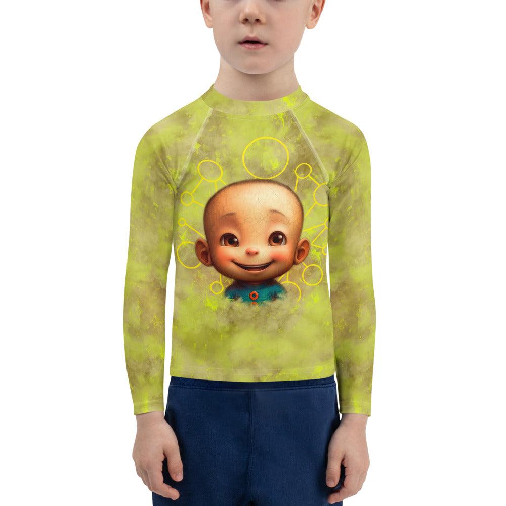 Back view of child's rash guard from Enchanted Gaze Collection.