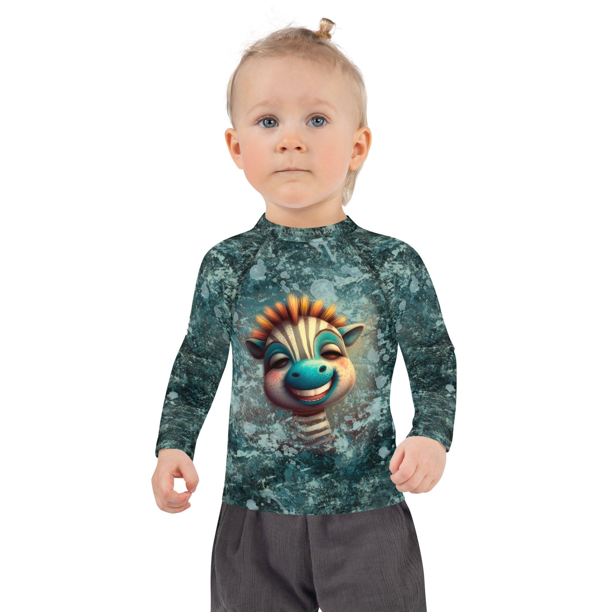 UV Protective Giraffe Eyes Rash Guard for Kids.